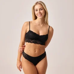 Brazilian Slips mit Spitze lace romance aus Bio-Baumwolle