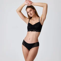 Brazilian Slips mit Spitze lace romance aus Bio-Baumwolle