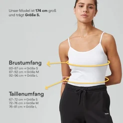 Damen Spaghetti Tops aus Bio-Baumwolle