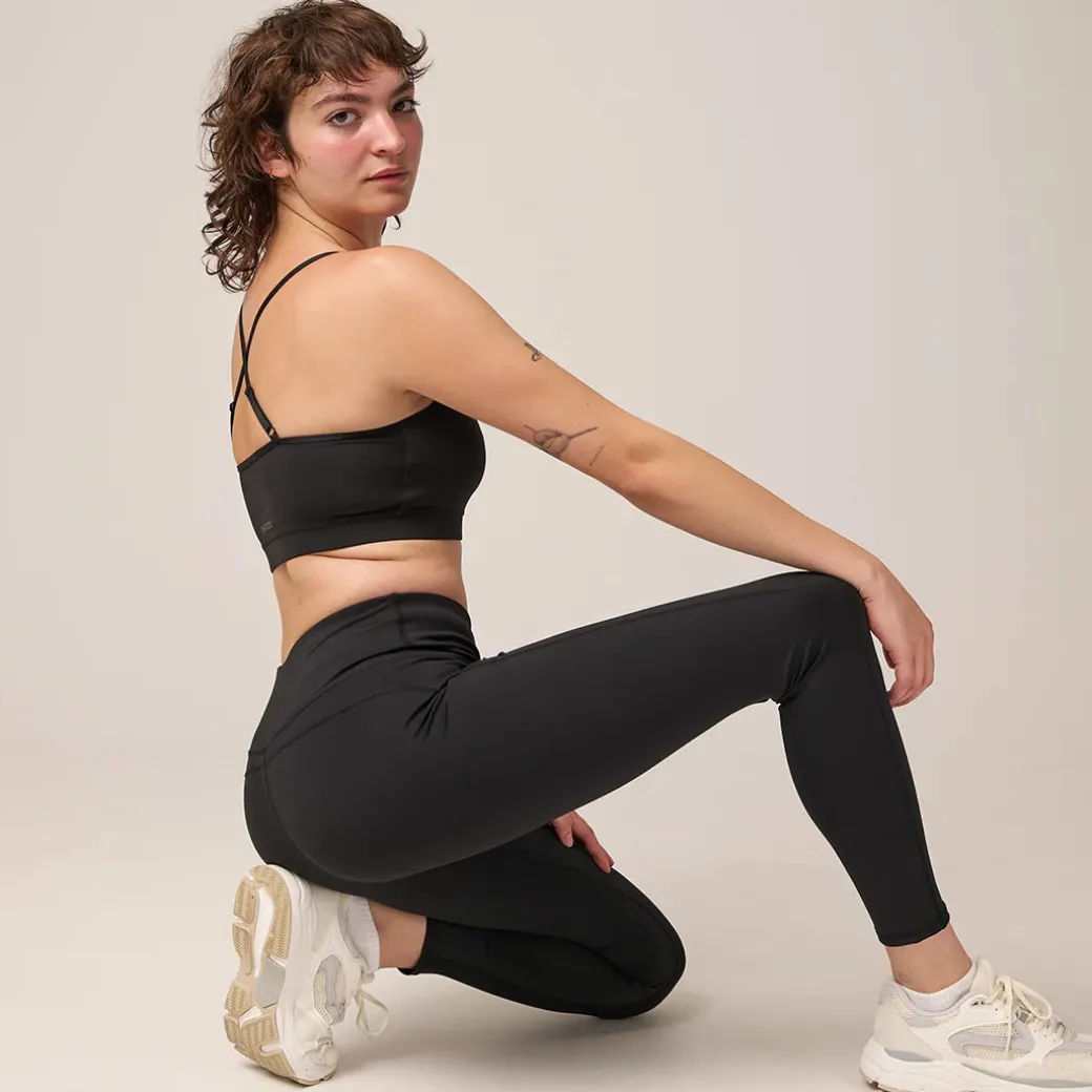 High Waist Leggings V Cross aus recyceltem Polyester