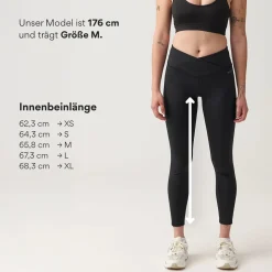 High Waist Leggings V Cross aus recyceltem Polyester