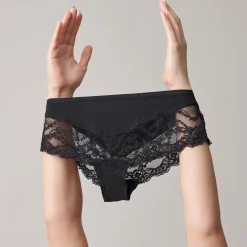 Hipster Panties mit Spitze aus Bio-Baumwolle