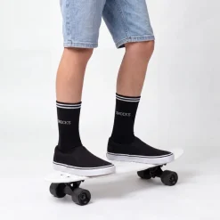 Hohe Sportsocken mit Streifen Kinder aus Bio Baumwolle