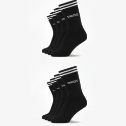 Hohe Sportsocken mit Streifen Kinder aus Bio Baumwolle