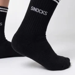 Hohe Sportsocken mit Streifen Kinder aus Bio Baumwolle