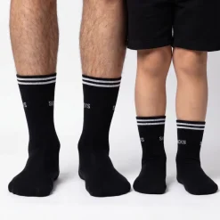 Hohe Sportsocken mit Streifen Kinder aus Bio Baumwolle