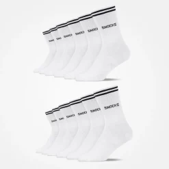 Hohe Sportsocken mit Streifen aus Bio-Baumwolle