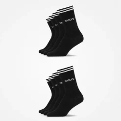 Hohe Sportsocken mit Streifen aus Bio-Baumwolle