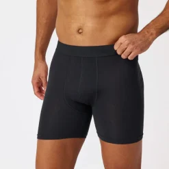 Lange Boxershorts ohne Logo aus Bio-Baumwolle