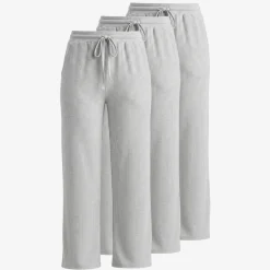 Loungehose Damen Rippstruktur aus Bio-Baumwolle