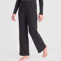 Loungehose Damen Rippstruktur aus Bio-Baumwolle