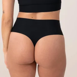 Microfiber High Waist Seamless Tanga aus recyceltem Polyamid