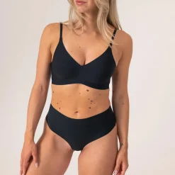 Microfiber High Waist Seamless Tanga aus recyceltem Polyamid