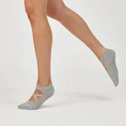 Pilates Socken mit Riemchen aus Bio-Baumwolle