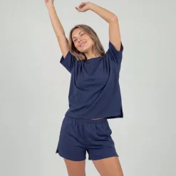 Schlafanzug Set Damen kurz aus Modal