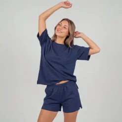 Schlafanzug Set Damen kurz aus Modal