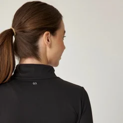 Sportjacke Damen mit Reißverschluss aus recyceltem Polyamid
