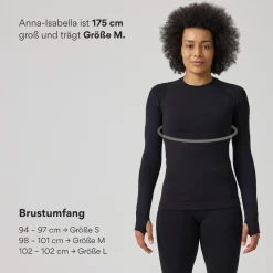Sportshirt langarm Damen