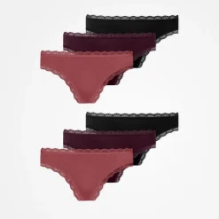 Tangas mit Spitze aus Bio-Baumwolle