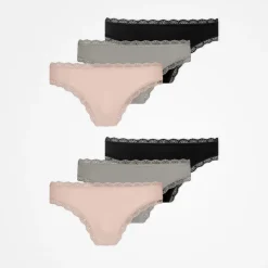 Tangas mit Spitze aus Bio-Baumwolle