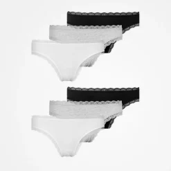 Tangas mit Spitze aus Bio-Baumwolle