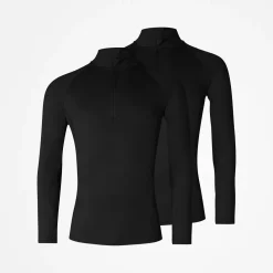 1/2 Zip Sportshirt langarm Herren aus recyceltem Polyester
