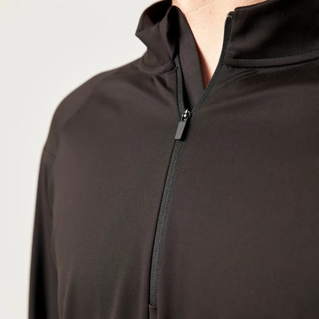 1/2 Zip Sportshirt langarm Herren aus recyceltem Polyester