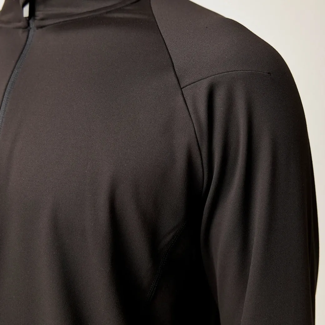 1/2 Zip Sportshirt langarm Herren aus recyceltem Polyester